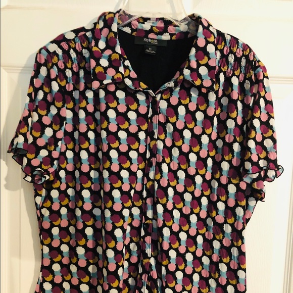 Style & Co Tops - Style & Co Women’s Plus Polka Dot Top - preworn Style & Co Tops - Style & Co Women’s Plus Polka Dot Top - preworn